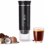 Portable Electric Espresso Machine,3-in-1 Portable Coffee Maker with Self-Heating,USB-C Charger port,Coffee Maker With Ground Coffee & NS Capsule for RV, Camping, Hiking, Office