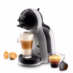 Nescafé Dolce Gusto by Automatic Coffee Machine Pod Coffee Machines De'Longhi Coffee Mini Me EDG155.BG Pod Coffee Machine And Other Automaic Drinks - Black & Artic Grey