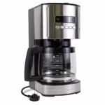 Kenmore Filter Coffee Machines 12-Cup Drip Coffee Makers with 1.8L Glass Pot for Ground Coffee Digital Display Programmable Timer Reusable Filter Auto Shut Off Warming Plate Kitchen Appliances Black