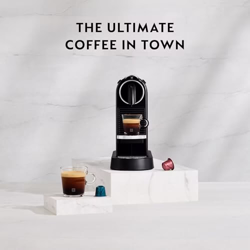 Nespresso Citiz Coffee Machine by De'Longhi for Original Coffee Pods, Italian Inspired Espresso, Quality Coffee, Starter Capsule Set Included, EN167.B, Black - Image 6