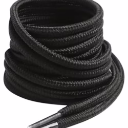 VSUDO Round Boots Laces, 4mm Diameter Outdoor Work & Hiking Shoe Laces for Boots, Premium Round Shoelaces for Trainers Shoes