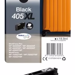 Epson 405XL Black Suitcase High Yield Genuine, DURABrite Ultra Ink,XL High Capacity