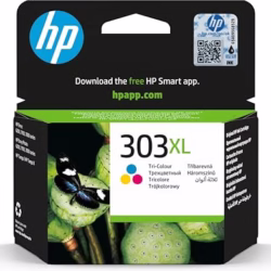 HP 303XL Tri-color High Yield Original Ink Cartridge (T6N03AE) - Works with: HP ENVY Photo 6220, 6230, 6232, 6234, 7120, 7134, 7830, ENVY Inspire 7220e, 7221e, 7224e, 7920, 7924e, Tango X Printers