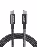 Anker USB C to USB C Charger Cable (6ft/1.8m Nylon), 100W USB 2.0 Type C fast Charging Cable for MacBook Pro, iPhone 17/16/15, iPad Pro, Samsung Galaxy,and More