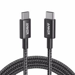 Anker USB C to USB C Charger Cable (6ft/1.8m Nylon), 100W USB 2.0 Type C fast Charging Cable for MacBook Pro, iPhone 17/16/15, iPad Pro, Samsung Galaxy,and More