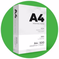 Multi-Purpose A4 Printer Paper - 500 Sheets, Smooth White Paper Surface, Compatible A4 Paper with Inkjet, Laser Printers & Copiers, Ideal for Home & Office Use (1 Ream)