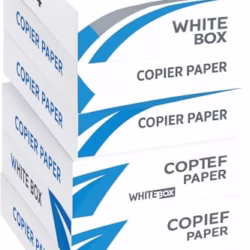 White Box® Copier Printer Paper Multifunctional Ream Printing 75gsm A4 White - 1 Box 5 Reams of 500 Sheets