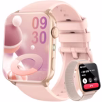 Blackview Smart Watch for Women, 1.91" HD Fitness Watch with LED Flashlight, Heart Rate SpO2 Sleep Stress Monitor, 120+ Sports Modes, Waterproof Step Counter, Bluetooth Call Smartwatch for iOS Android