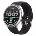 Amazfit Active 2 Smart Watch 44mm, GPS Maps with Direction, Fitness Tracker, 10 Day Battery, Sleep Monitor, 160+ Sport Modes, Water Resistant, for Android & Apple Iphone, Black Sport Silicone