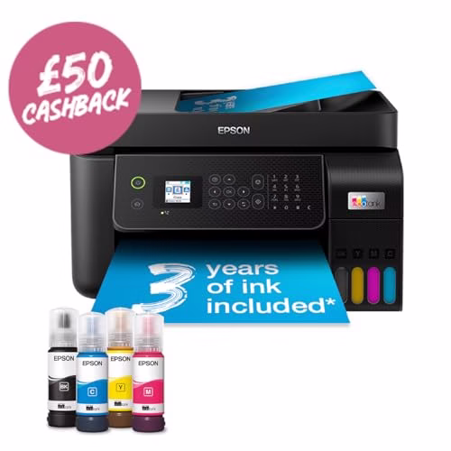 Epson EcoTank ET-4800 A4 Multifunction Wi-Fi Ink Tank Printer, With Up To 3 Years Of Ink Included - Image 2