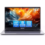 Blackview Laptop 2025, Laptops Computer for Business Student, Quad-Core N150 (Up to 3.6GHz, Beat N5095/ N95/N97/N100), 16GB DDR4 512GB SSD, 15.6” FHD IPS TÜV Screen, 100W Type-C Fast Charge, 4K HDMI