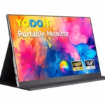 Yodoit Portable Monitor 15.6" FHD 1920x1080P IPS | USB-C & HDMI Connectivity, Built-in Speakers, Smart Cover for Laptop, PC, Mac, PS3/4/5, Xbox