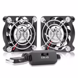 GDSTIME 50mm 5V USB Fan 50 x 10mm Brushless Computer Fan 4500 RPM High Speed For TV Box Router Cabinet