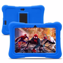 PRITOM Kids Tablets 7 inch, 32 GB, 512GB Expand, Perfect Size for Toddler Tablet, WiFi, Dual Camera, Education, Games, Children Tablet with Parental Control (Blue)