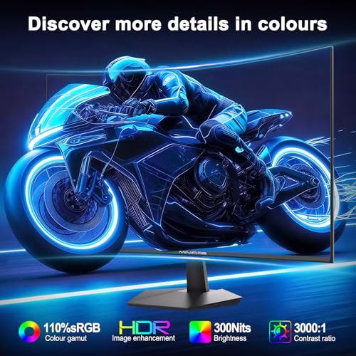 Minifire 24 Inch Gaming Monitor, 160Hz, Curved Gaming Monitor, 1500R, 1Ms, sRGB130%, FHD 1080P Computer Screen, VESA Compatible, Eye Care Adaptive Sync HDMI&DP Prots (MFG24C1L ) - Image 4