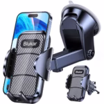Blukar Car Phone Holder, Adjustable Car Phone Mount Cradle 360° Rotation - 4 in 1 Super Stable for Dashboard/Windscreen/Air Vent, One Button Release for All 4.7 to 6.7 inch Smartphones