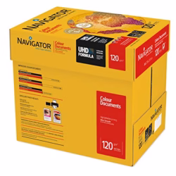 NAVIGATOR A4 Colour Document (Pack of 8 half Reams), White, 120 g