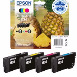 Epson 604 Pineapple, Genuine Multipack, 4-colours Ink Cartridges