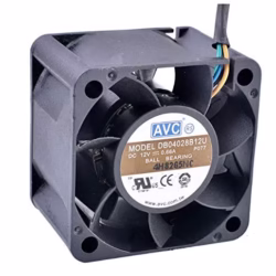 cooling fan for AVC 40x40x28mm BALL BEARING 12V 0.66A FAN DB04028B12U 4-WIRE 23.8CFM