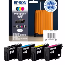 Epson 405 Suitcase Genuine Multipack, 4-colours Ink Cartridges, DURABrite Ultra Ink