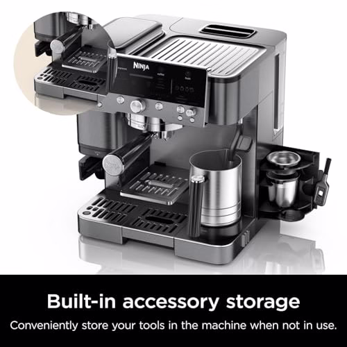 Ninja Luxe Premier 3-in-1 Coffee Machine, Latte, Cappuccino, Cold Brew & Espresso Maker With Built in Bean Grinder & Milk Frother, Easy to Use, 4 Automated Froth Presets, Gun Metal ES601UKGM - Image 3