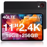 DOOGEE T30S Android Tablet 11 Inch Tablets 2.4K Tablets with Sim Card Slot, 16GB RAM+256GB ROM TF1TB T606 Octa-Core, 8580 mAh 8MP+13MP 3.5mm, 5G WIFI, Bluetooth 5.0 Android Gaming Tablet - Black