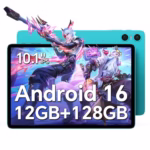 TECLAST Newest Tablets Android 16, P30 10.1 Inch Tablet, 12(4+8)GB RAM 128GB ROM(TF 1TB), 6000mAh, WiFi6 Android Tablets, 1280x800 IPS, Quad-Core, 2 Speaker|Netflix|Type-C|BT5.0|Camera|3.5mm Jack|GMS