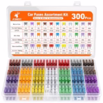 JOREST 300Pcs Car Fuses Assorted Kit, 160 Mini Blade Fuse Automotive + 90 Standard Mixed Fuses + 50 Micro Fuse Set + Puller – for RV Truck Motorcycle(2Amp 3A 5A 7.5A 10A 15A 20A 25A 30A 35A 40A)