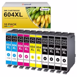 604XL Ink Cartridges for Epson 604 604xl Multipack for Epson XP2200 Ink Cartridges Compatible with XP 3200 XP 4200 XP-4205 XP 2200 XP-2205 WF-2935 (10 Pack)