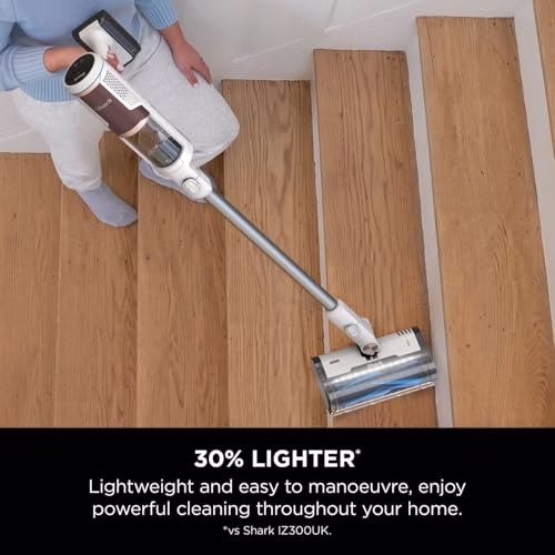 Shark Clean & Empty Cordless Vacuum Cleaner with Auto-Empty System, Lightweight Anti Hair Wrap Vacuum with Pet & Crevice Tools, 40 Mins, Charging Dock, LED Headlights, White,Mohogany, BU3521UKTSB - Image 3