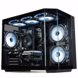ionz Gaming PC - AMD Ryzen 5 5500, RTX 3050 6GB Graphics Card, 16GB RAM, 500GB SSD, Windows 11, 500W PSU (Apex, Black)