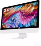 STGsivir All-in-one PC Desktop Computer, 24" FHD Display, Core i7 up to 4.0 GHz, 16GB RAM, 1TB SSD, WiFi, Bluetooth 5.0, Windows11P64, White, for Office & Entertainment