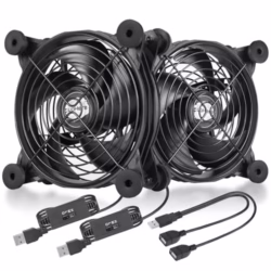 upHere 120mm Fan USB Powered Fans Quiet computer cooling 5v Fan with 3 Speed Control Compatible for PC/Xbox/Playstation/TV Box,etc.,U1204