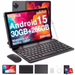 DOOGEE Newest Android 15 Tablets, U11 Pro 11 Inch Tablet, 30GB RAM+256GB ROM/ 2TB, 8580mAh, 90Hz Octa Core, Widevine L1/ 5G WiFi/Ultra-Thin 7.9mm/Face Unlock, Tablet with Pen, Keyboard, Mouse&Case