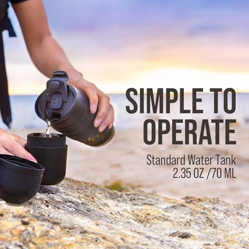 WACACO Minipresso GR, Portable Espresso Machine, Compatible Ground Coffee, Small Travel Coffee Maker, Manually Operated from Piston Action - Image 5