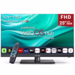 25 Inch Smart TV, WebOS FHD TV MagiQ 25 Inches with ThinQ AI Voice Magic Remote, BBC Freeview Netflix YouTube Airplay WiFi 2024 Black Televisions