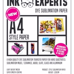Ink Experts Style A4 Sublimation Paper 120gsm (100 Sheets)
