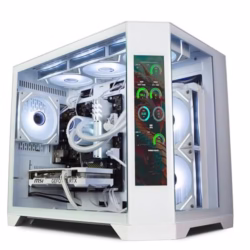 ionz Gaming PC - Desktop Computer | Intel i5-12400F | Nvidia RTX 5060 | 16GB RGB RAM | 1TB NVMe SSD - 240MM AIO | 600W 80+ PSU - WIFI | Windows 11 | (Apex Vision, White)