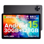 DOOGEE U11 PRO Android Tablets, 30GB RAM + 256GB ROM/2TB, Unisoc T7200 Octa-Core 11 Inch Tablet, 8580mAh Large Battery, 90Hz IPS Screen, 13MP+5MP Camera, Widevine L1/3.5mm Jack/Face Unlock/FM/OTG
