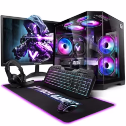 Vibox IV-354 Gaming PC Bundle • AMD Ryzen 7 5700X 4.6GHz • Nvidia RTX 3050 6GB • 16GB RAM • 1TB NVMe SSD • Windows 11 • 23" Monitor • WiFi