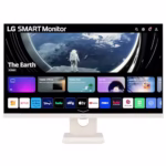 LG SMART Monitor 27U511SA-W - Full HD 1080p IPS 27 Inch, 100Hz, 5ms Response Time, Built-in Speakers, Wifi & Bluetooth Connectivity, Virtually Borderless, webOS Smart TV Apps, Remote Control, White