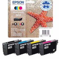 Epson 603 Starfish Genuine , 4-Colours Multipack Ink Cartridges
