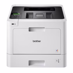 Brother HL-L8260CDW Colour Laser Printer - Single Function, Wireless/USB 2.0/Network, 2 Sided Printing, A4 Printer, Business Printer, UK Plug, Light Grey/Black, 2-Line LCD