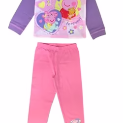 Peppa Pig Girls Pyjamas featuring Peppa and Evie Together Forever!, Multicoloured. Age 18 Months - 5 Years