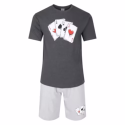 Mens Short Pyjamas Funny Novelty PJ Sets Night Sleep Lounge Wear L XL XXL New