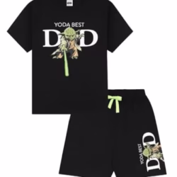 Star Wars Yoda Best Dad Mens Short Pyjama Set