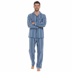 INSIGNIA Mens Reactive Dye Flannel Pyjamas 100% Cotton