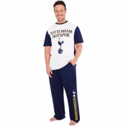 Get Trend Pyjama Sets for Teens & Men, Soft Breathable PJ Sets, Crew Neck T-shirt & Men’s Trousers, Football Gifts for Him