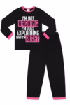 Girls I'm Not Arguing I'm Just Explaining Why I'm Right Cotton Long Pyjama Set