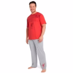 Liverpool F.C. Mens Pyjamas Set, Long Cotton PJs, Football Gifts